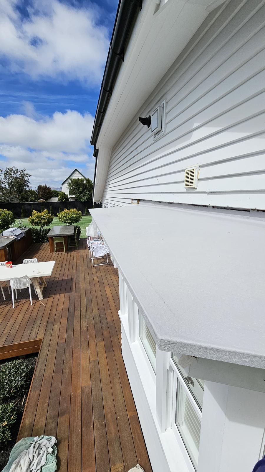 Butynol roof repaired with fibreglass Auckland