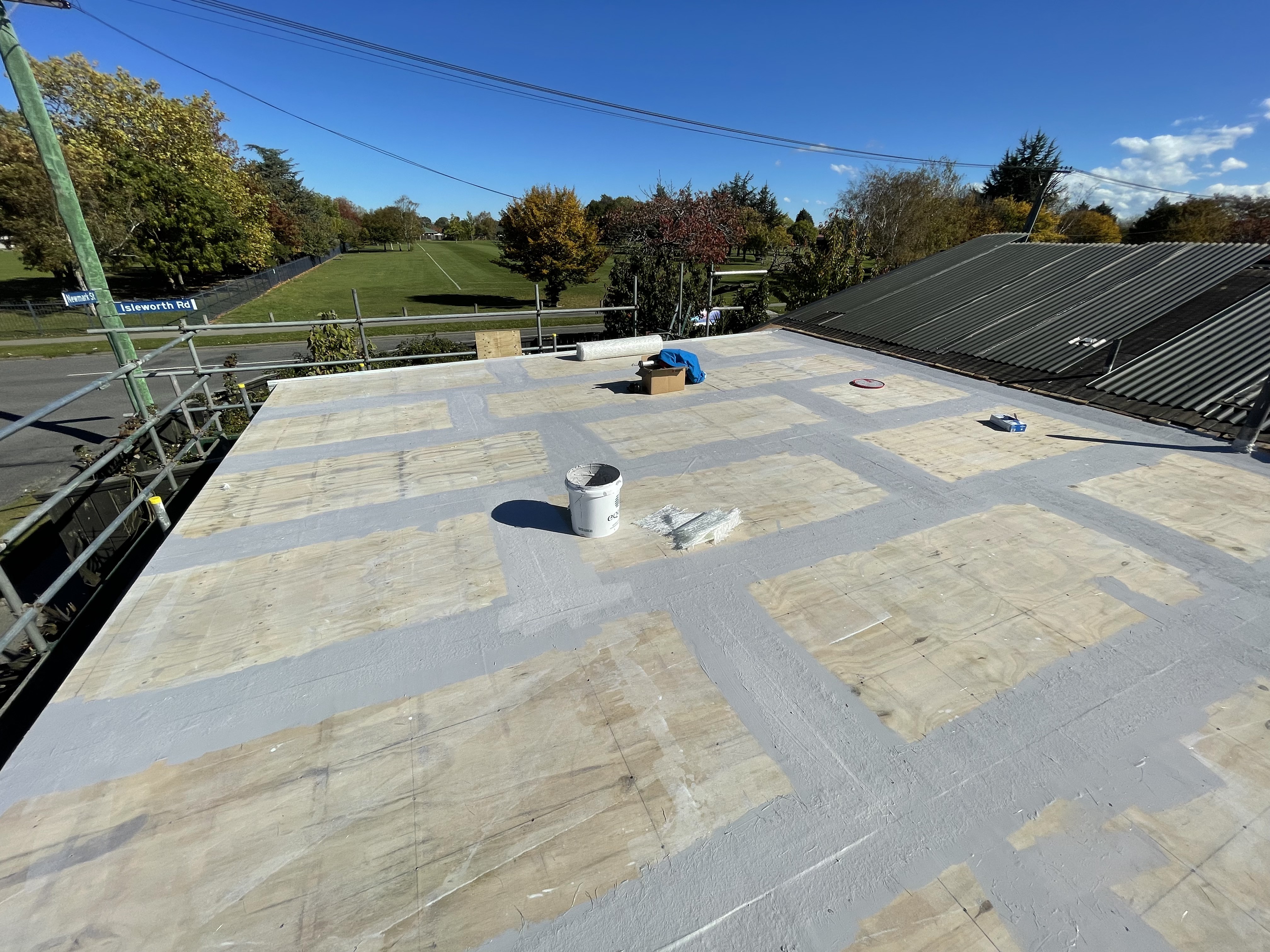 Fibreglass roofing process Auckland